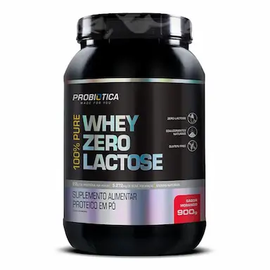 100% Pure Whey Zero Lactose 900G Morango