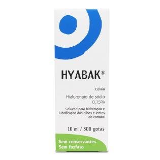 Colírio Hyabak 0,15% De 10ml